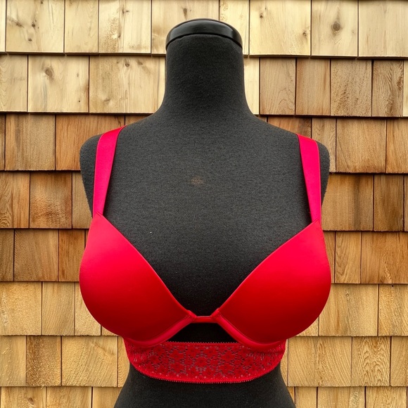 Victoria's Secret Very Sexy Push Up Cage Bra in Red, 32C - Picture 2 of 11